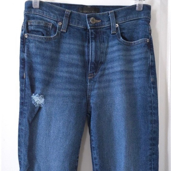 Kendall + Kylie Womens High Rise‎ Straight Leg Jeans Medium Wash Size 27 - Picture 3 of 7